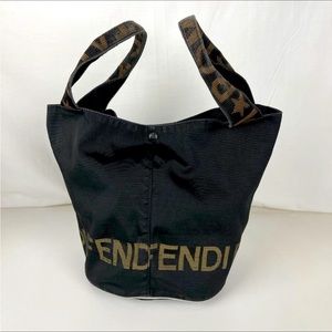 Authentic Vintage Fendi 1928 Zucca Bucket Bag